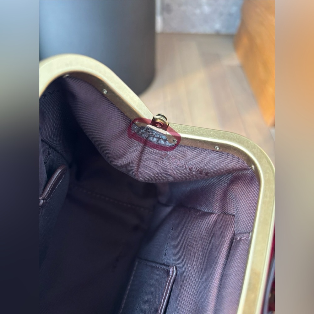 COACH Kisslock Dreamer 21 Bag in Red - Picture 13 of 16